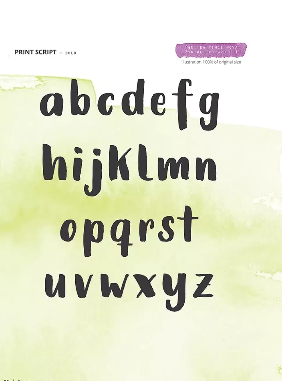 Brushlettering and watercolour