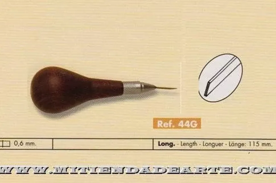 Buril especial para grabado mango de madera GR-044G
