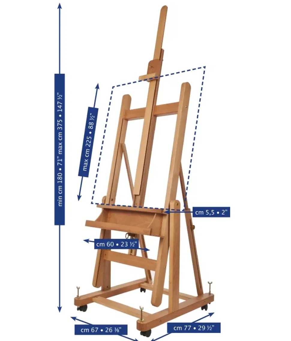 Caballete de estudio transformable en mesa Mabef M/18