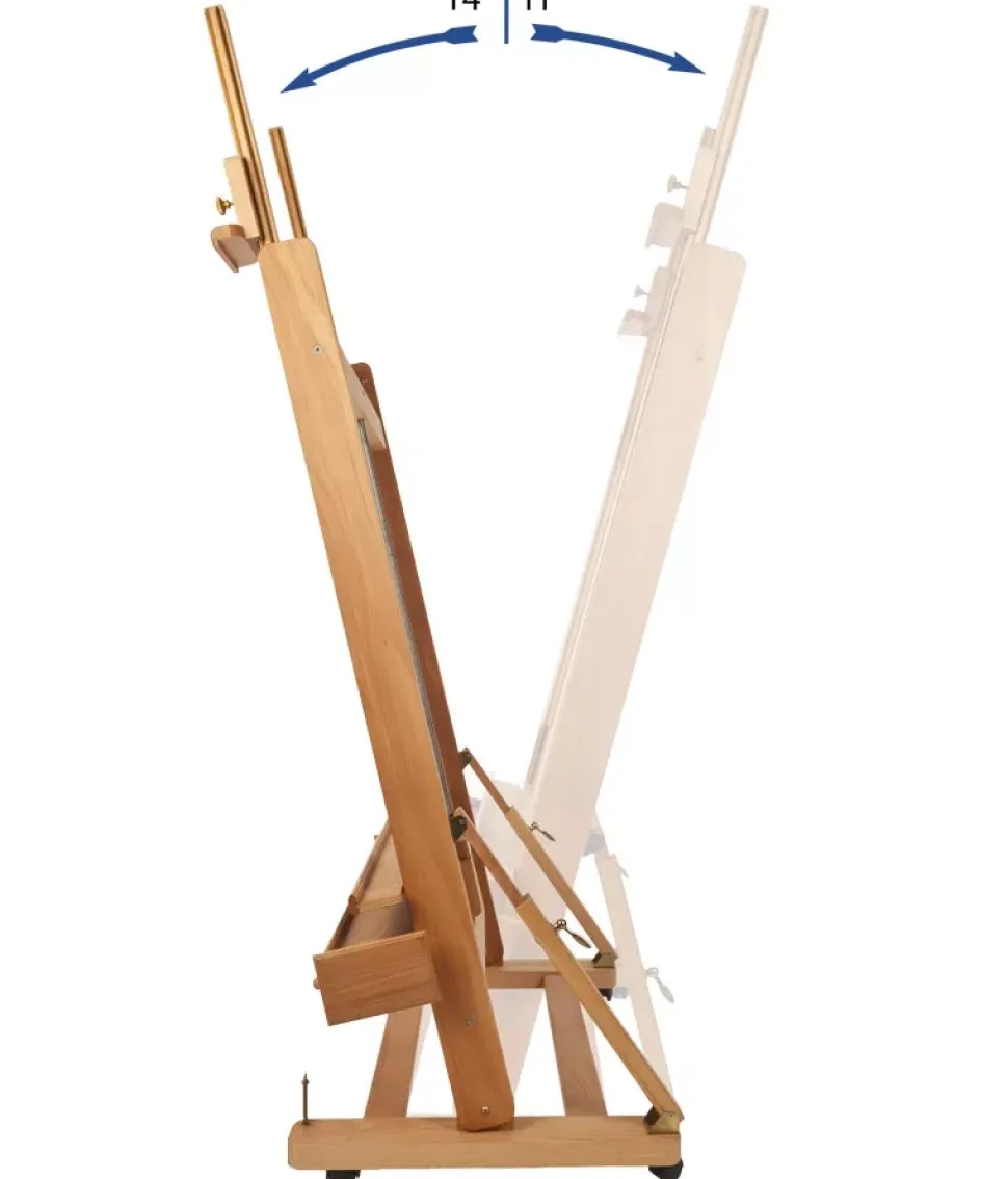 Caballete Estudio Mabef 02 doble barra manivela