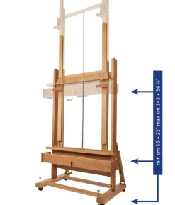 Caballete Estudio Mabef 02 doble barra manivela