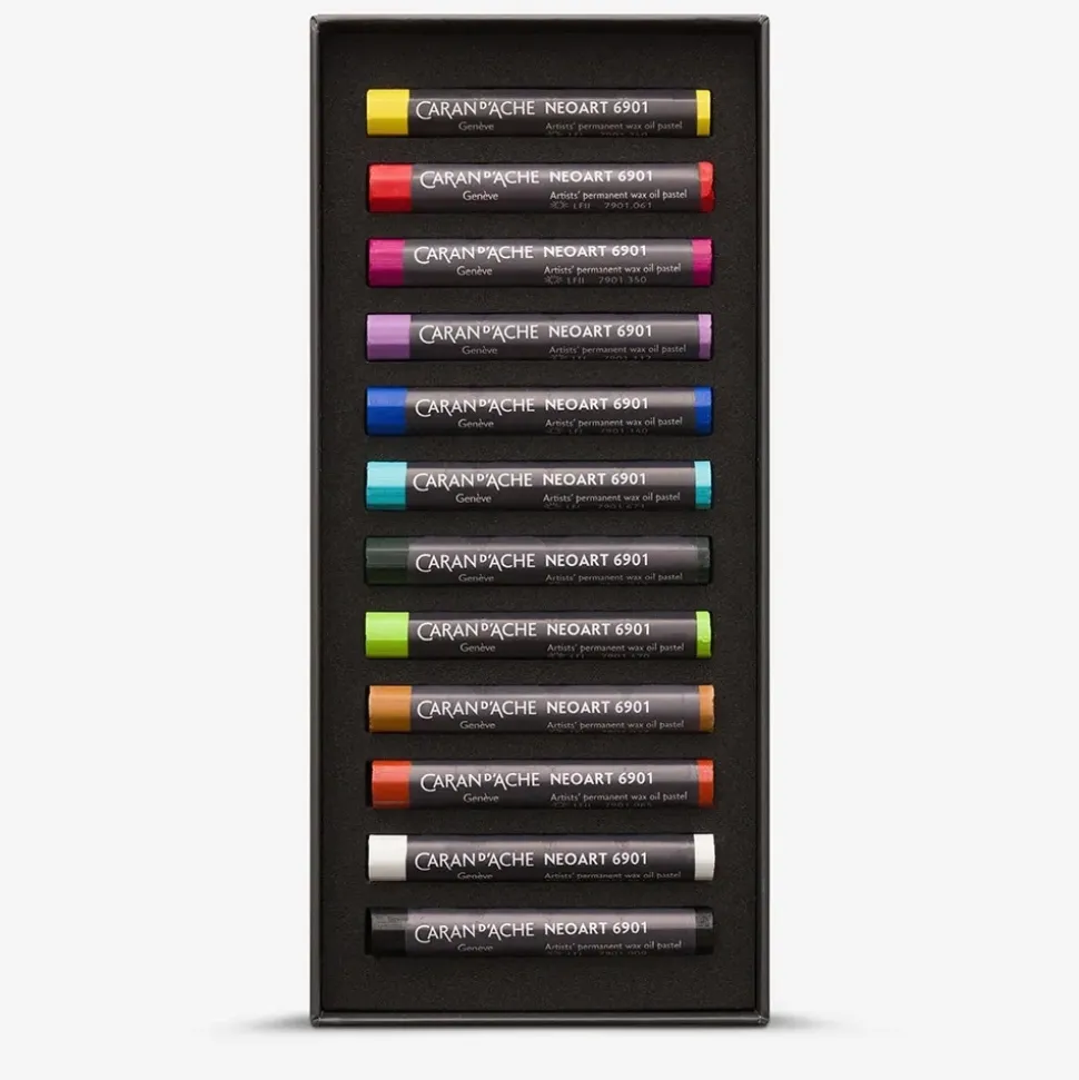 Caja 12 barras Pastel Neoart 6901 Caran d'Ache
