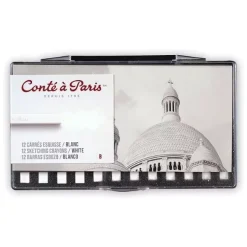 Caja 12 Carrés Blanco B Conté à Paris