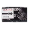 Caja 12 carrés esbozo Negro HB Conté à Paris