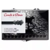 Caja 12 carrés esbozo Negro B Conté à Paris