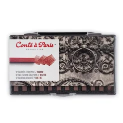 Caja 12 Carrés Sanguine Bistre Conté à Paris