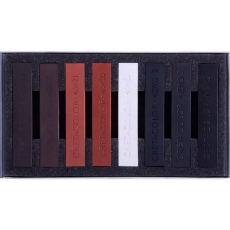 Caja 8 cretas de colores grandes Cretacolor