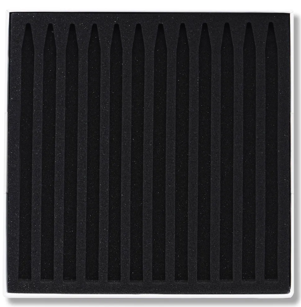 Caja 24 medias minas lápiz pastel surtidos y 12 espacios Sennelier