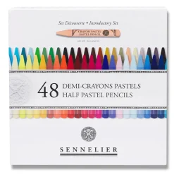 Caja 48 medias minas lápiz pastel surtidos Sennelier