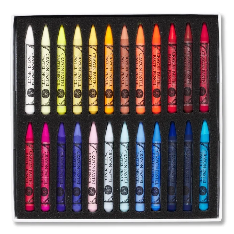 Caja 48 medias minas lápiz pastel surtidos Sennelier