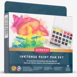Caja 24 medios godet acuarela Inktense Derwent
