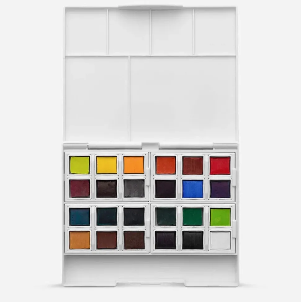 Caja 24 medios godet acuarela Inktense Derwent
