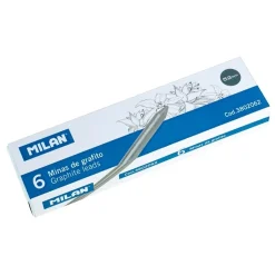 Caja 6 minas grafito de recambio B Milan 5,2mm