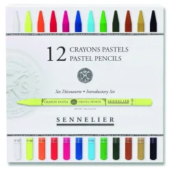 Caja 12 minas lápiz pastel surtidos Sennelier