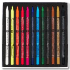 Caja 12 minas lápiz pastel surtidos Sennelier