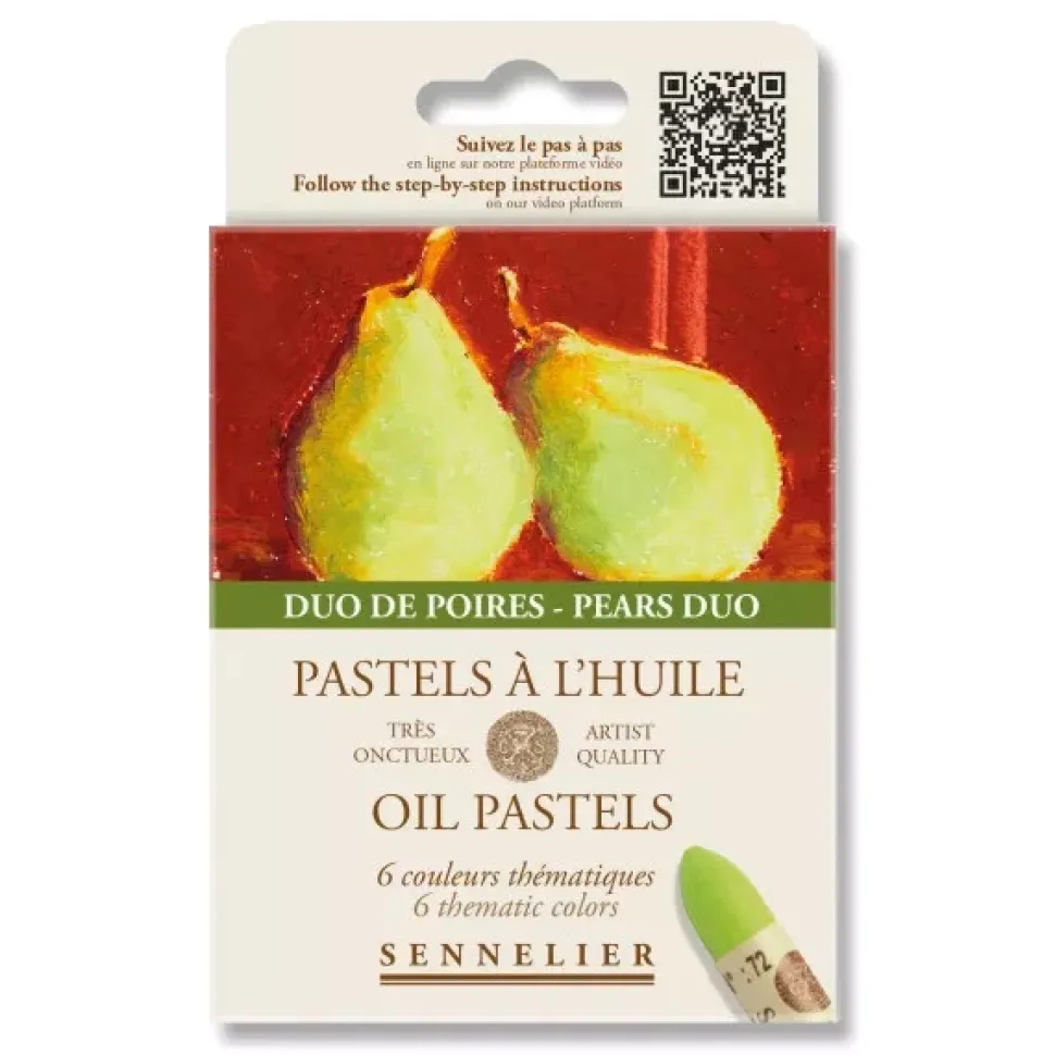 Caja 6 Pasteles al óleo Pears Duo Sennelier