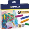 Caja 24 pasteles blandos colores surtidos Manley