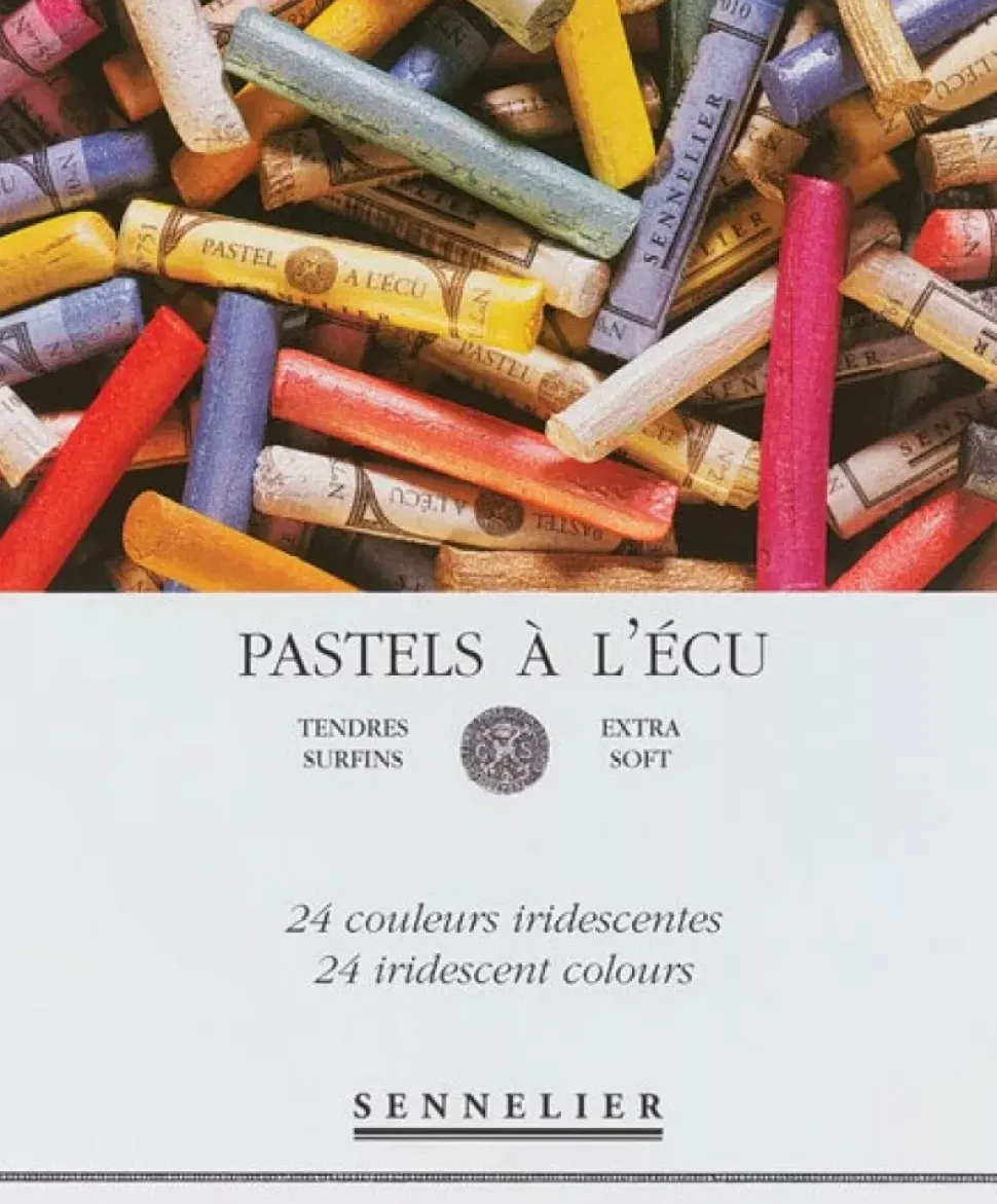 Caja 24 Pasteles Colores Iridiscentes Sennelier