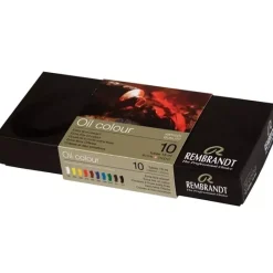 Caja 10 pinturas al óleo básico Rembrandt 15ml
