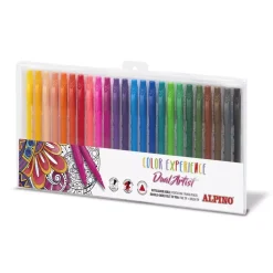 Caja 24 rotuladores doble punta Color Experience Alpino