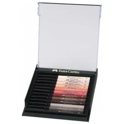 Caja 12 rotuladores Retratos Pitt Artist Pen Brush Faber-Castell