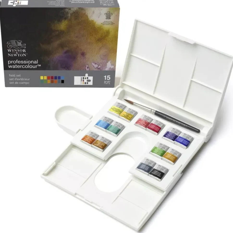 Caja acuarela 14 medias pastillas Compact Professional Watercolour Winsor & Newton