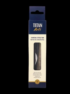 Caja Barras de Carboncillo Fino Ø3-4mm Arts Titan