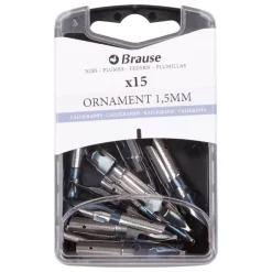 Caja con 15 Plumillas Redondas Ornament Iserlohn Brause