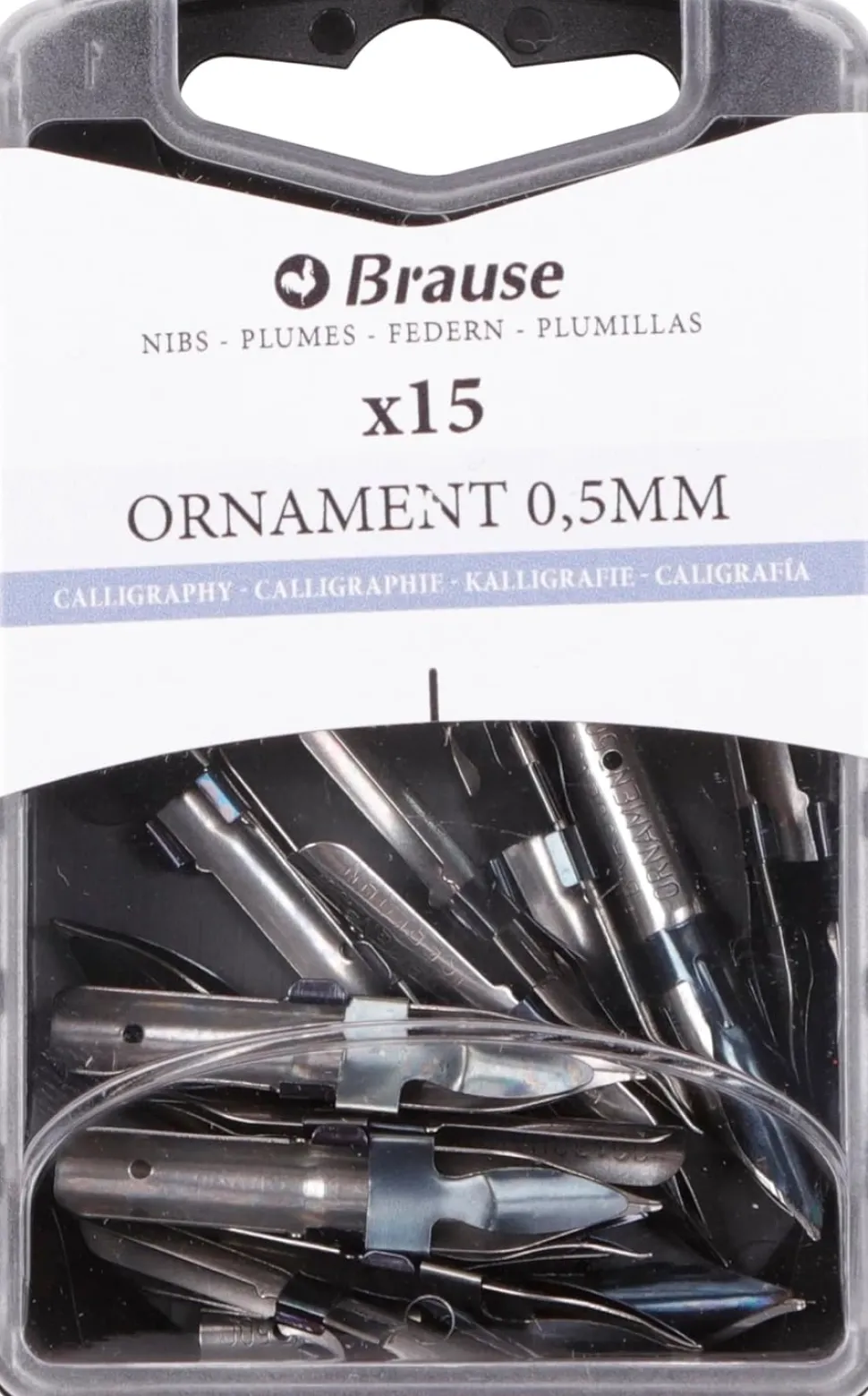 Caja con 15 Plumillas Redondas Ornament Iserlohn Brause