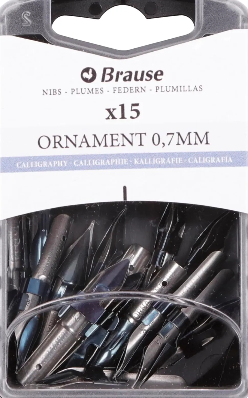 Caja con 15 Plumillas Redondas Ornament Iserlohn Brause