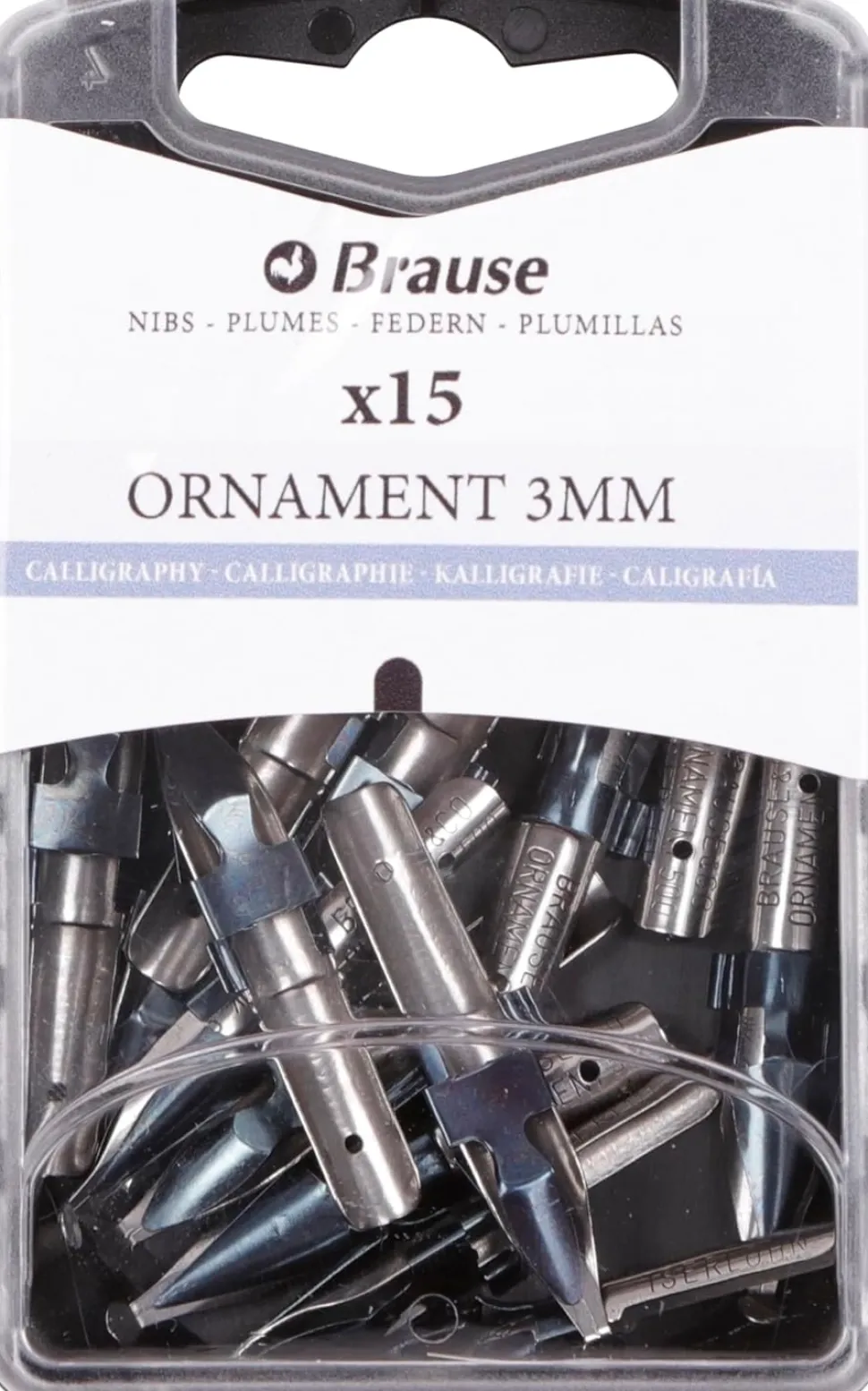 Caja con 15 Plumillas Redondas Ornament Iserlohn Brause