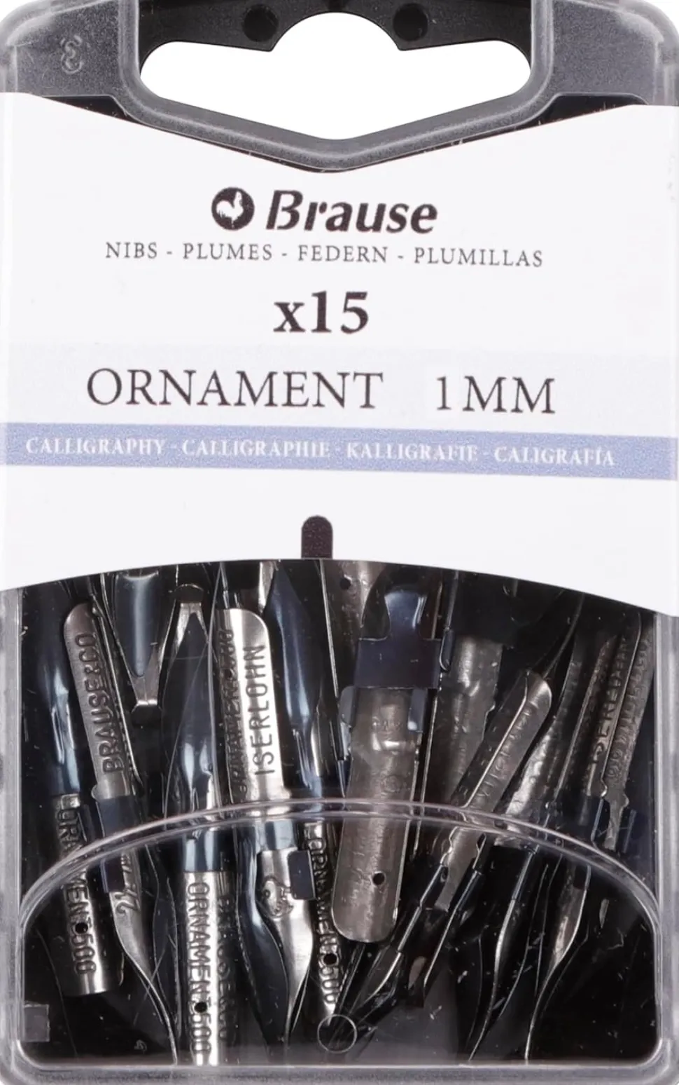 Caja con 15 Plumillas Redondas Ornament Iserlohn Brause