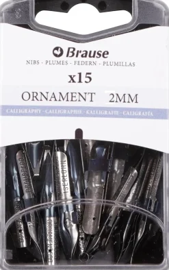Caja con 15 Plumillas Redondas Ornament Iserlohn Brause