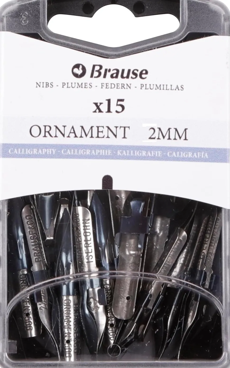 Caja con 15 Plumillas Redondas Ornament Iserlohn Brause