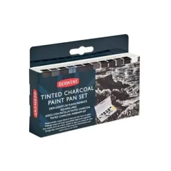 Caja de 12 acuarelas Carbón Derwent