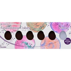 Caja de 6 acuarelas Granulating Colors 1 Kuretake Gansai Tambi