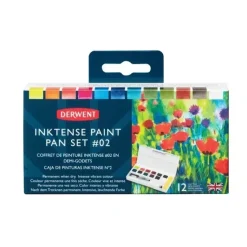 Caja de 12 acuarelas Inktense 2 Derwent