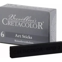 Caja de 6 barritas de carbón Cretacolor