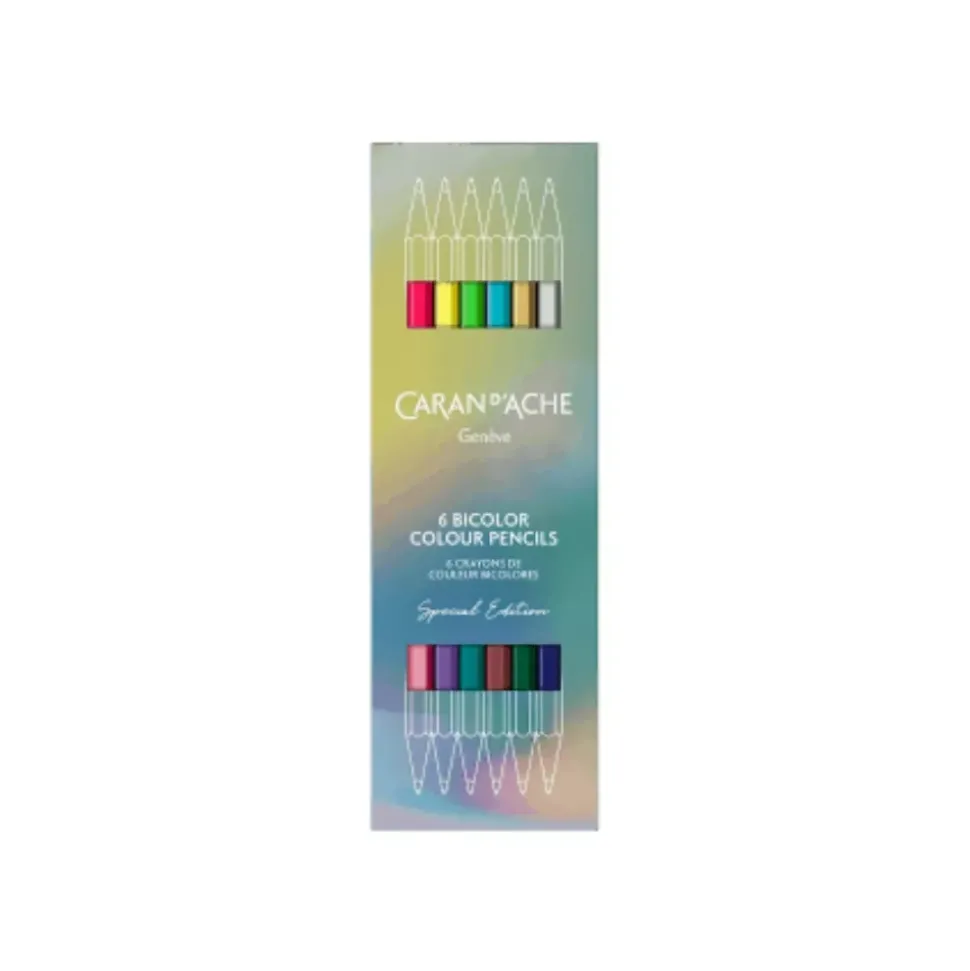Caja de 6 Lápices Bicolor Claim Your Style Caran d'Ache