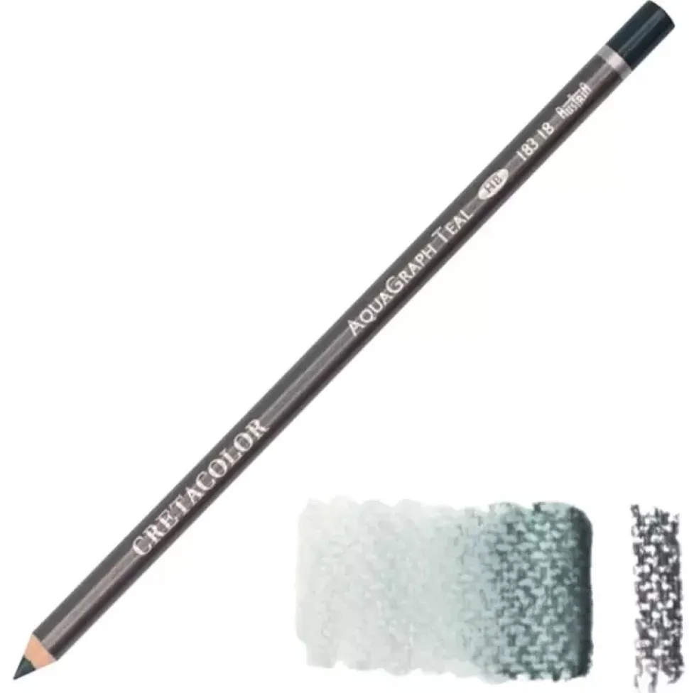 Caja de 3 Lápices Grafito Acuarelable Turquesa Aquagraph 183 18 Cretacolor
