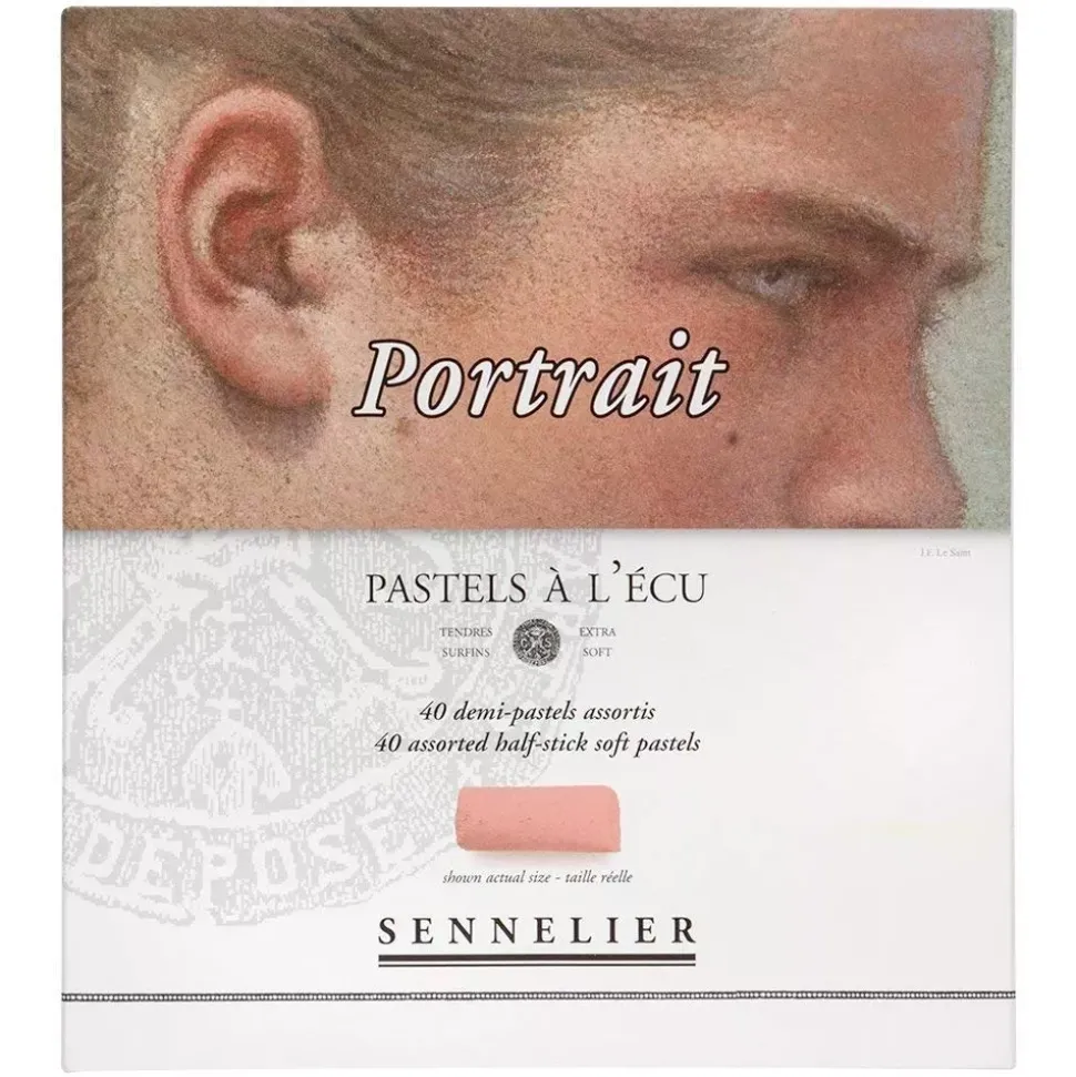 Caja de 40 medios pasteles Retrato Sennelier