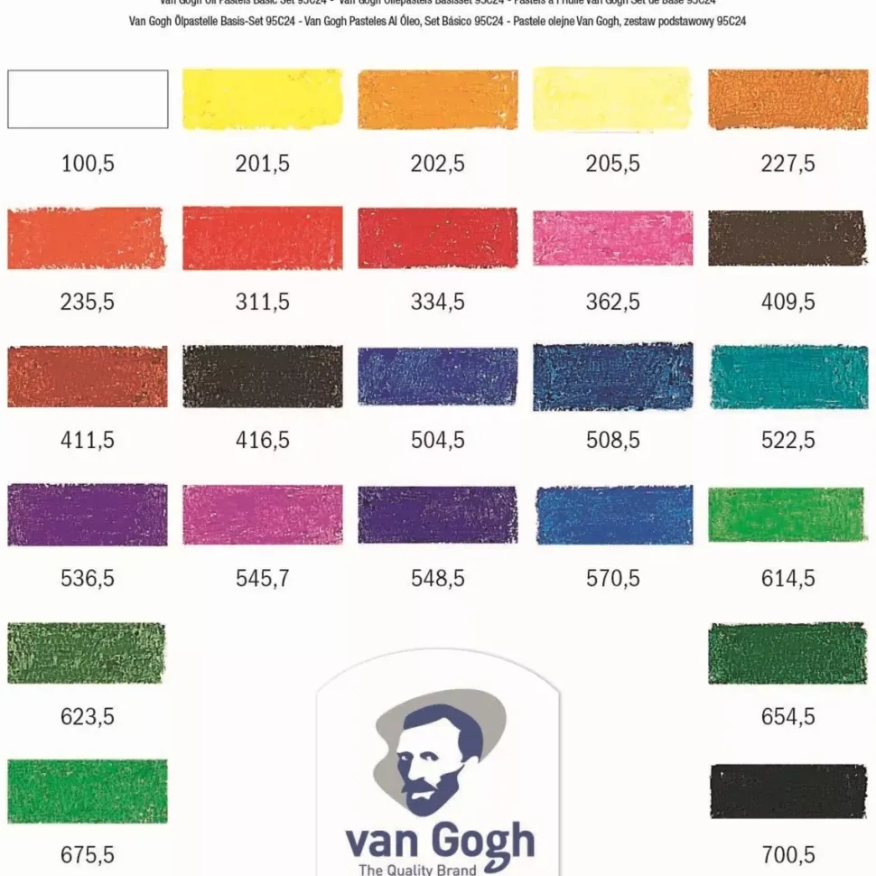 Caja de 24 pasteles al Óleo Van Gogh