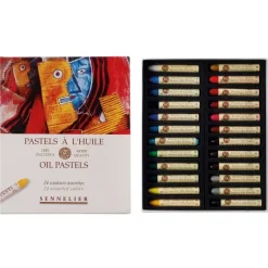 Caja de 24 Pasteles al Óleo Colores Básicos Sennelier
