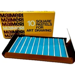 Caja de 10 pasteles cuadrados Turquesa Maimeri