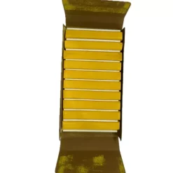 Caja de 10 pasteles cuadrados Amarillo Oro Maimeri