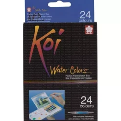 Caja de 24 pastillas acuarelas Koi Sakura