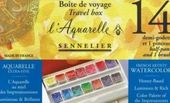 Caja de acuarela 14 medias pastillas Sennelier