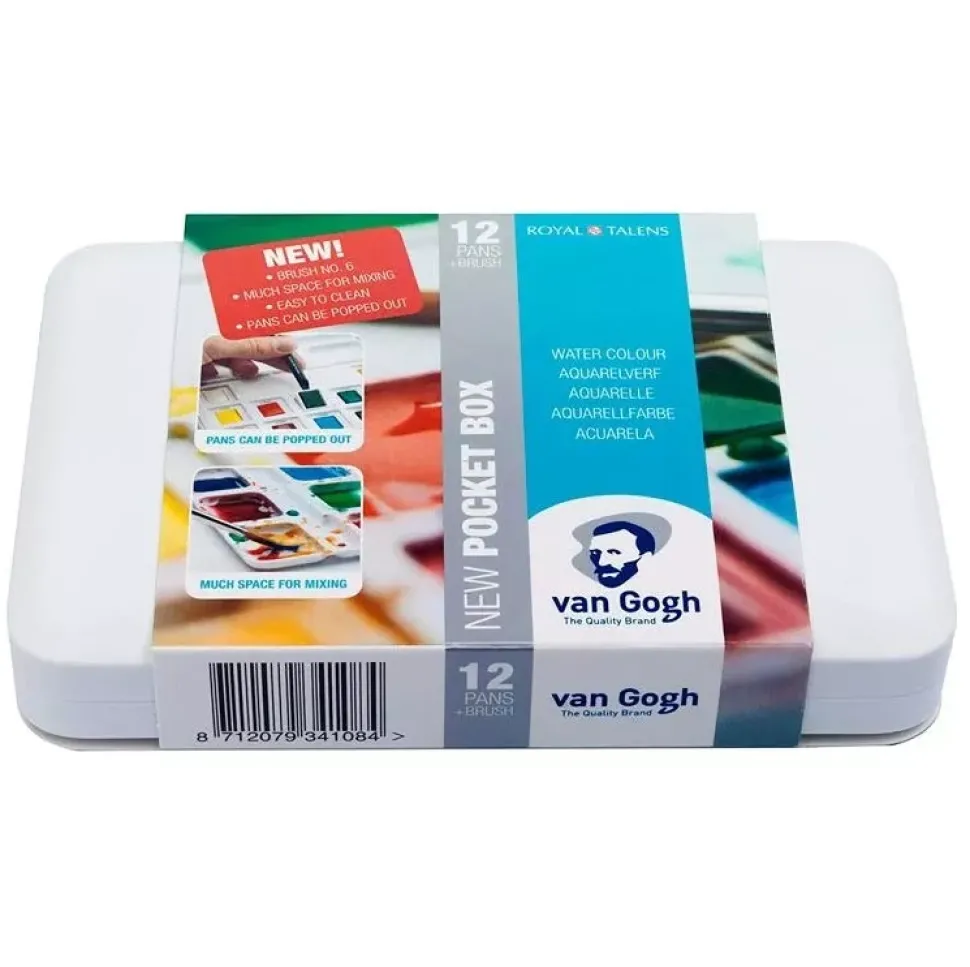 Caja de acuarela 12 pastillas Van Gogh