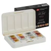 Caja de acuarelas 12 godets metálicos y pastel White Nights