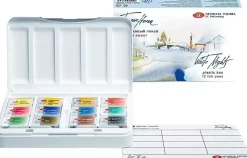 Caja de acuarelas 12 godets White Nights